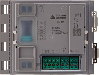 BTICINO, Sfera Weitwinkel-Audio-/Video-Modul mit 2 Ruftasten, Lautsprechermodul, LED beleuchtung, Er