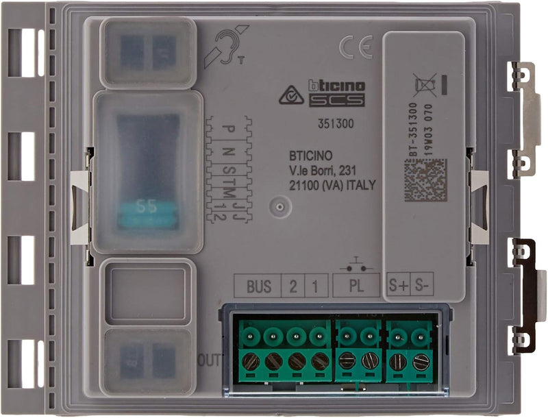 BTICINO, Sfera Weitwinkel-Audio-/Video-Modul mit 2 Ruftasten, Lautsprechermodul, LED beleuchtung, Er