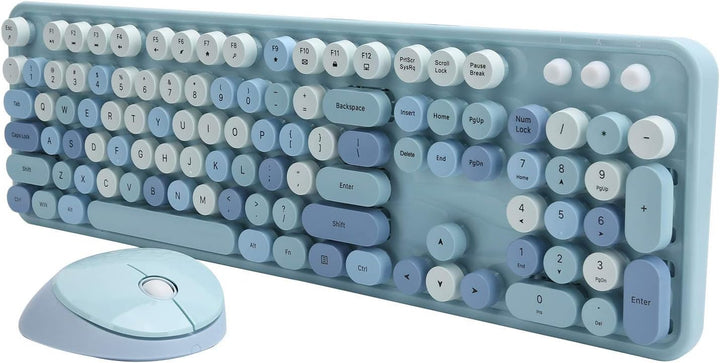 VBESTLIFE Drahtlose Tastatur, Tastatur mit einzigartigem Design, mechanische Tastatur, Retro-Design,