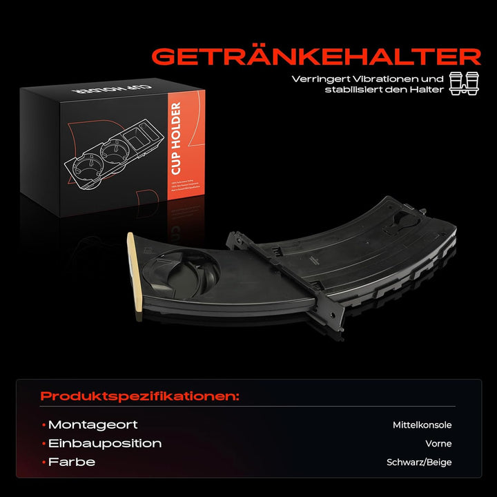 Frankberg Getränkehalter Cupholder Fahrerseitig Links für 3er E90 3er Cabriolet E93 3er Coupe E92 3e