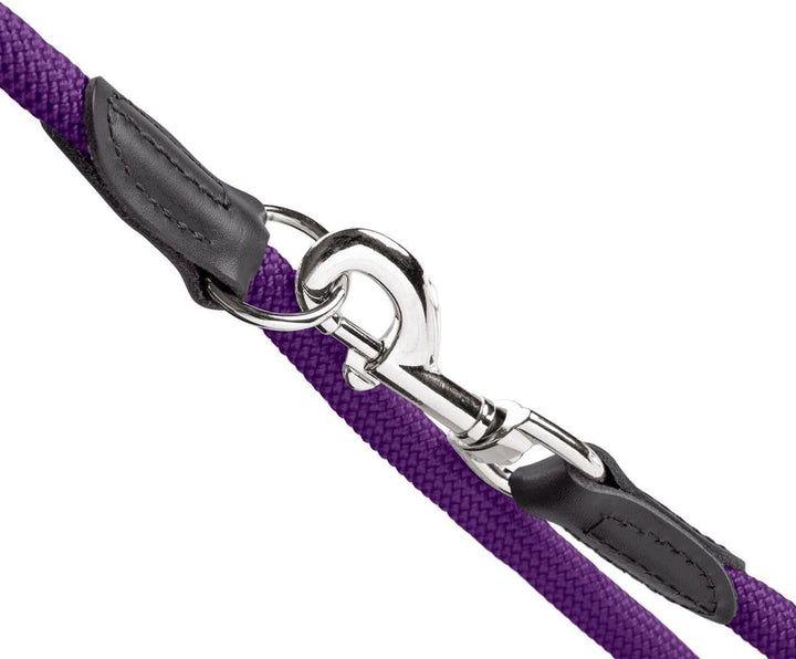 HUNTER Freestyle Verstellbare Führleine für Hunde, robust, wetterfest, 1,0/200 cm, violett 1,0 x 200
