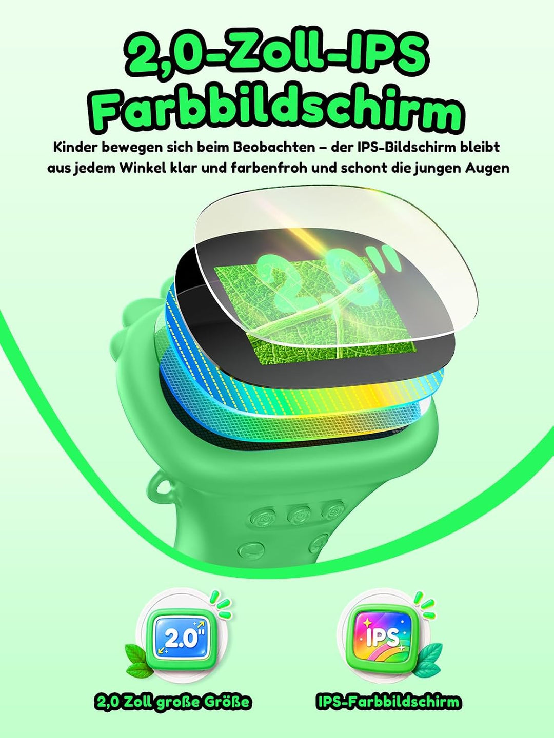 Acoath Mikroskop für Kinder, Digitales Taschenmikroskop mit 2,0" IPS-Bildschirm Lupe 200x Vergrösser