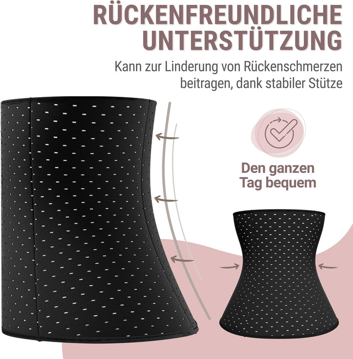 Bauchweggürtel - Figurfördernder Taillenformer - Reduziert Bauch und Taille - Stützt die Wirbelsäule
