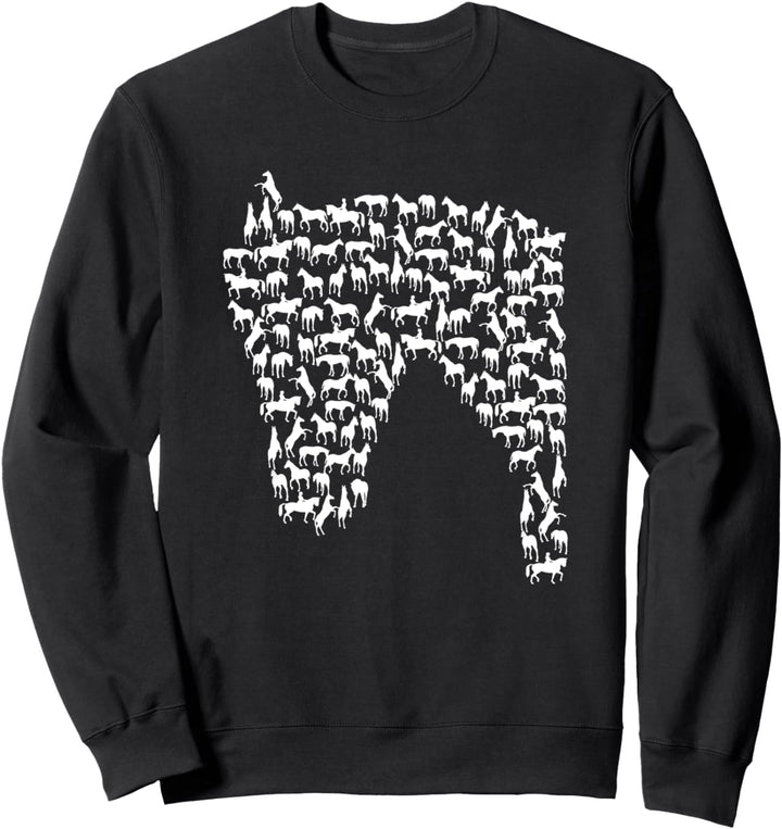Dressurpferd - Dressur reiten Pferde Dressur Reiten mädchen Sweatshirt