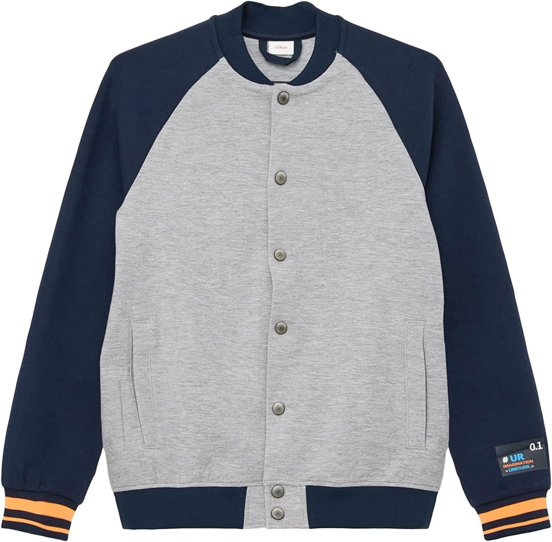 s.Oliver Jungen Sweat Blouson 176 Grau, 176 Grau