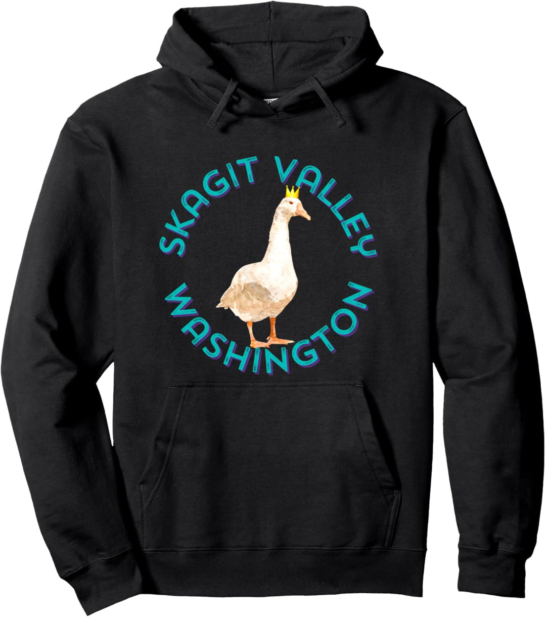 Skagit Valley Washington Pazifischer Nordwesten Schneegans Pullover Hoodie