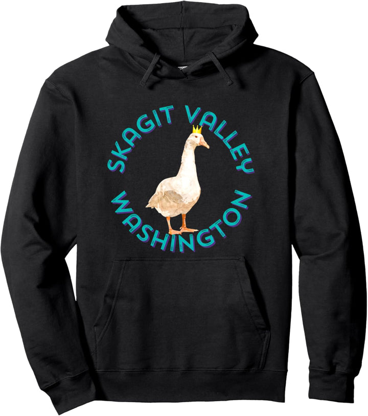 Skagit Valley Washington Pazifischer Nordwesten Schneegans Pullover Hoodie