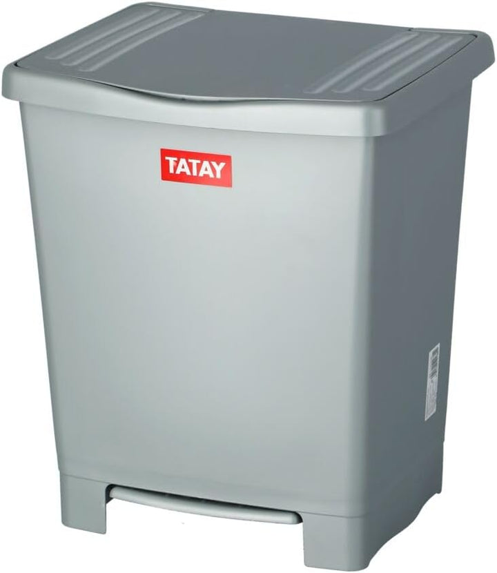 TATAY Millenium Mülleimer mit Pedal 21L | Mattes Finish | Innen und Aussen | Für 20–30L Beutel | BPA