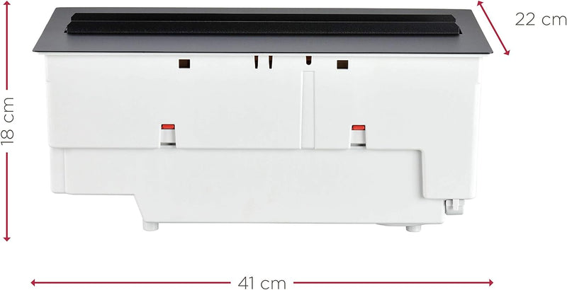 DIMPLEX - Cassette 400/600 LED - Elektrokamin Einsatz Cassette - Aluminium Abdeckung - Patentierter