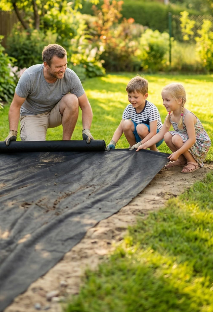 ASF Drainagevlies 150g/m² 10m x 1m – Extra Starkes Filtervlies, Geotextil Gartenvlies Wasserdurchläs