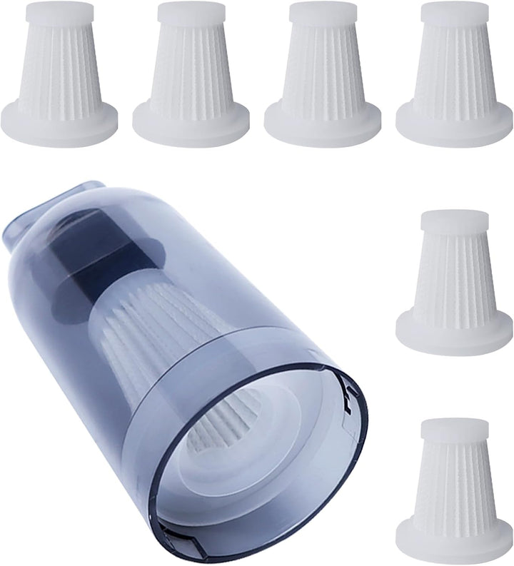 6 Stück Ersatzfilter für Handstaubsauger, Dieser HEPA-Filter Passt zu Den Meisten Staubbehälter mit