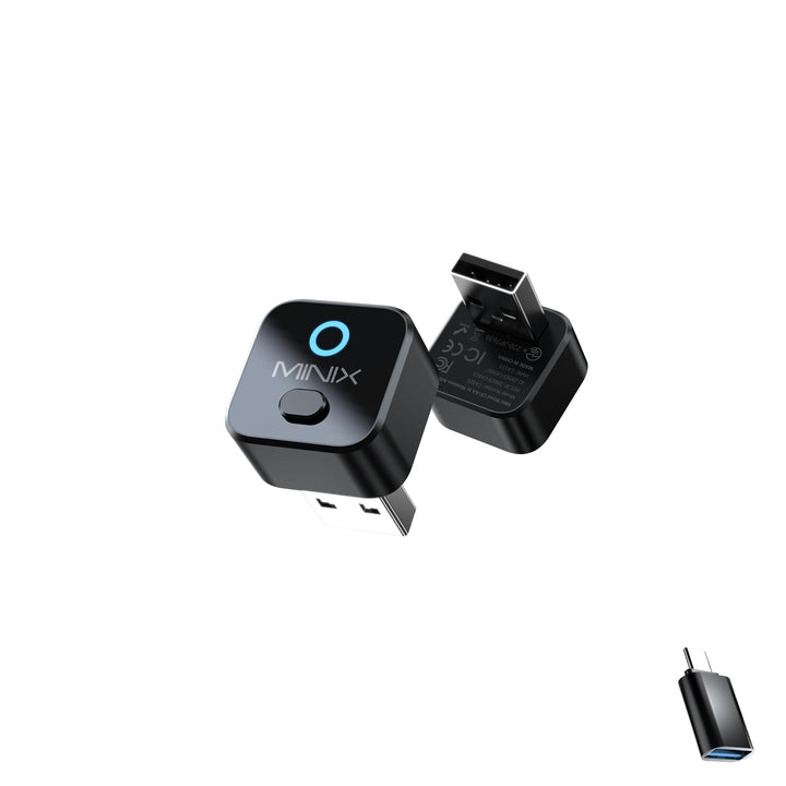MINIX CA525 Wireless CarPlay Adapter 2-in-1 - CarPlay & Android Auto Kabellos, USB-A/USB-C Dongle Pl