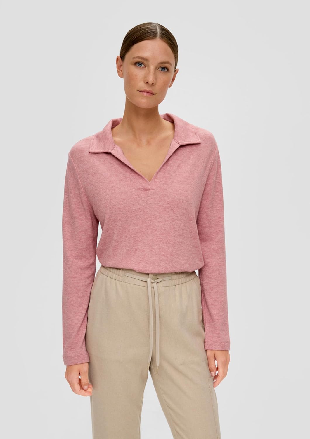 s.Oliver Longsleeve aus Viskosemix 40 Orange, 40 Orange