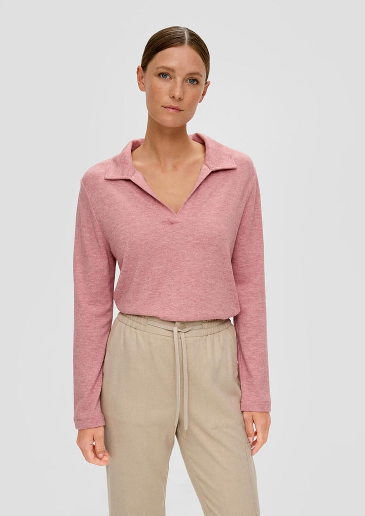 s.Oliver Longsleeve aus Viskosemix 40 Orange, 40 Orange
