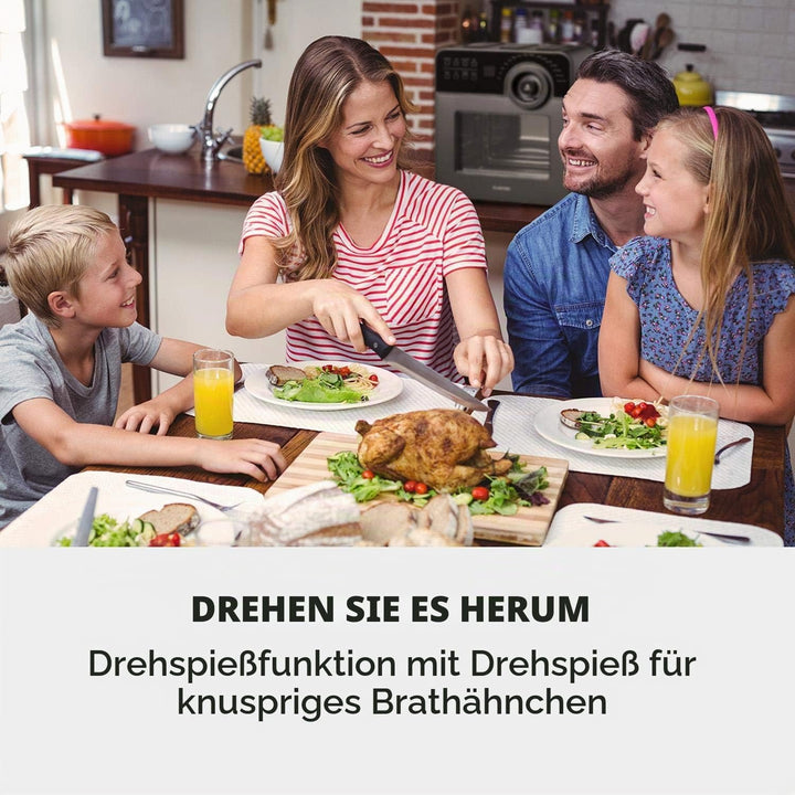 Klarstein AeroVital Cube Chef Heissluftfritteuse - 1700 W Heissluftfriteuse, Airfryer mit Touchscree