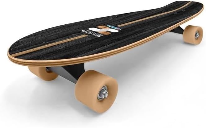 Skateboard Cruiser 27,5" x 8" SKIDS Control Oxygen, 70CM X 20CM, Blue-Black-Wood