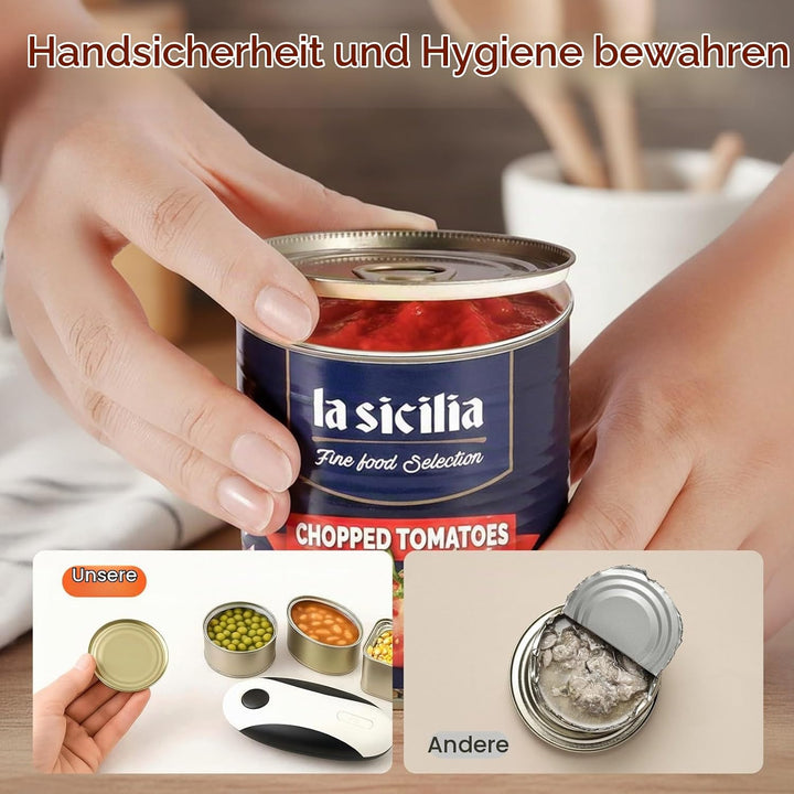 Elektrischer Dosenöffner USB-Aufladbar, Einhand-Automatischer Seitenschneider, Berührungsfreie &amp; Sic