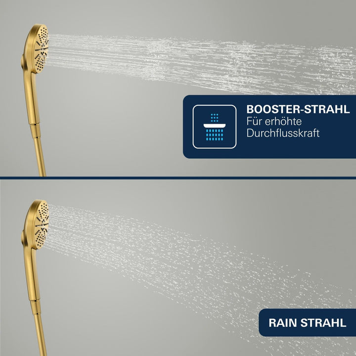 GROHE Vitalio Joy+ 120, wassersparender Duschkopf mit Boost-Funktion für mehr Strahlpower, 6l pro Mi