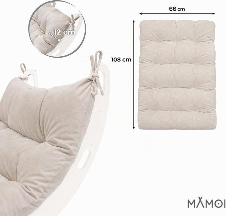 MAMOI® Kissen für Kletterbogen für Kinder, Matte für Kletterdreieck und Baby Klettern, Spielplatz un