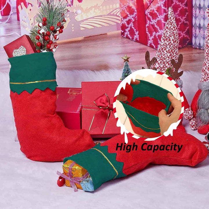 Nikolausstrumpf,Nikolausstiefel Personalisiert,Nikolausstiefel Rot,12 Stück Nikolausstiefel Zum Befü