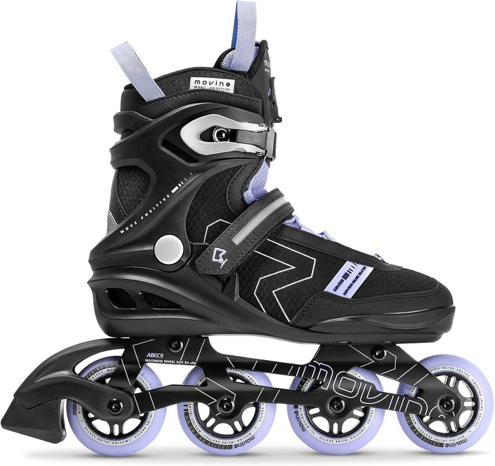Movino Inline Skates | Cruzer B4 | Fitness Rollschuhe | Damen Herren Inliner | Inliner für Erwachsen