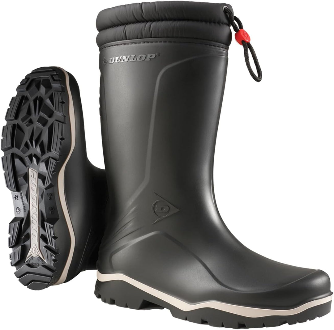 DUNLOP Protective Footwear Kids Blizzard, gefütterte Kinder Gummistiefel, Schwarz