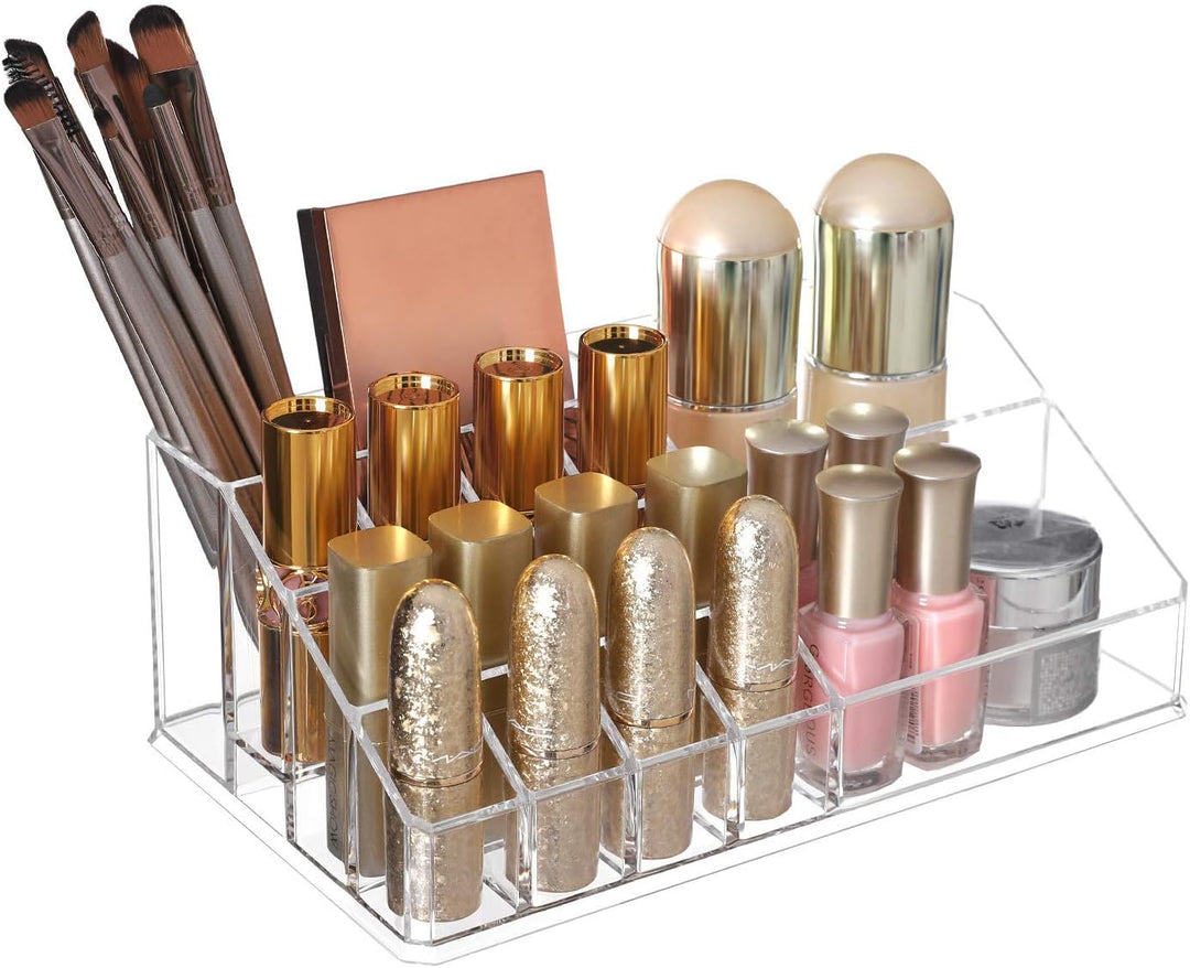 SONGMICS Kosmetik-Organizer aus Acryl, Make-up Organizer mit 6 Schubladen, Aufbewahrungsbox fürs Bad