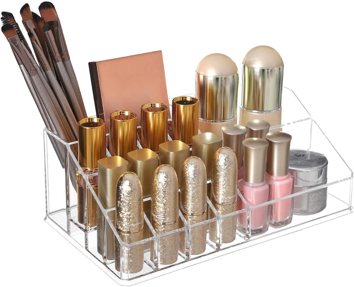 SONGMICS Kosmetik-Organizer aus Acryl, Make-up Organizer mit 6 Schubladen, Aufbewahrungsbox fürs Bad
