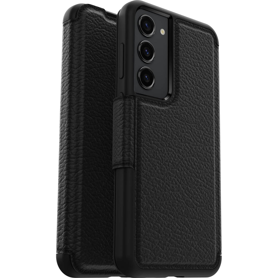 OtterBox Strada Hülle für Galaxy S23+, stossfest, sturzsicher,Premium Lederfolio mit Zwei Kartenhalt
