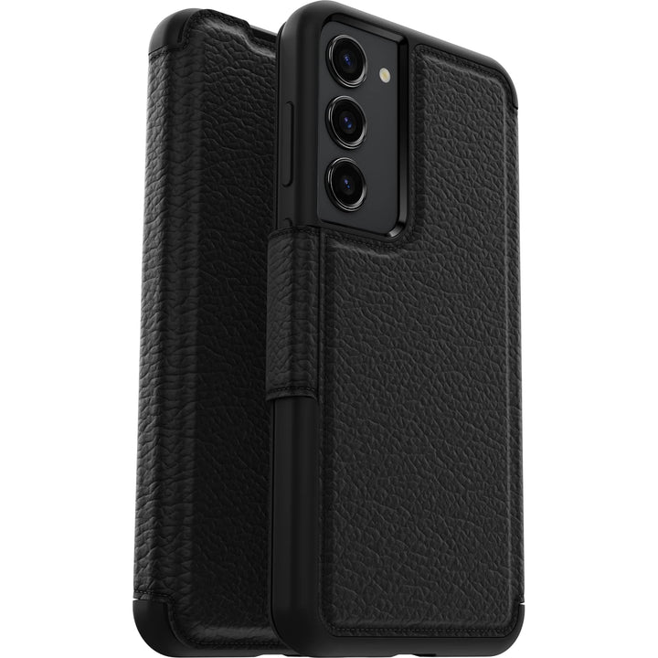OtterBox Strada Hülle für Galaxy S23+, stossfest, sturzsicher,Premium Lederfolio mit Zwei Kartenhalt