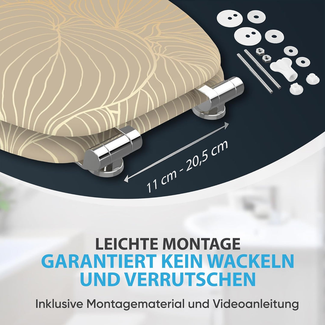 Sanilo WC Sitz mit Absenkautomatik, viele neue Toilettendeckel zur Auswahl, hochwertige Oberfläche,