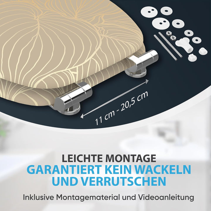 Sanilo WC Sitz mit Absenkautomatik, viele neue Toilettendeckel zur Auswahl, hochwertige Oberfläche,
