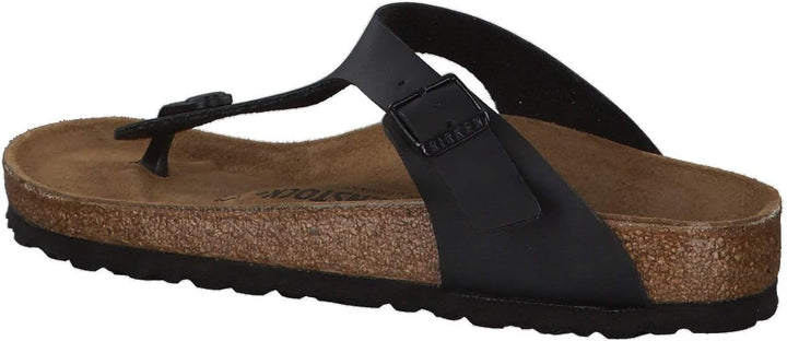 Birkenstock Classic Gizeh Birko-Flor Unisex-Erwachsene Zehentrenner 38 EU Schwarz, 38 EU Schwarz