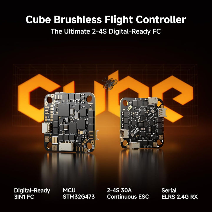 BETAFPV Cube 2-4S Brushless Flight Controller for DIY Digital VTX Whoops
