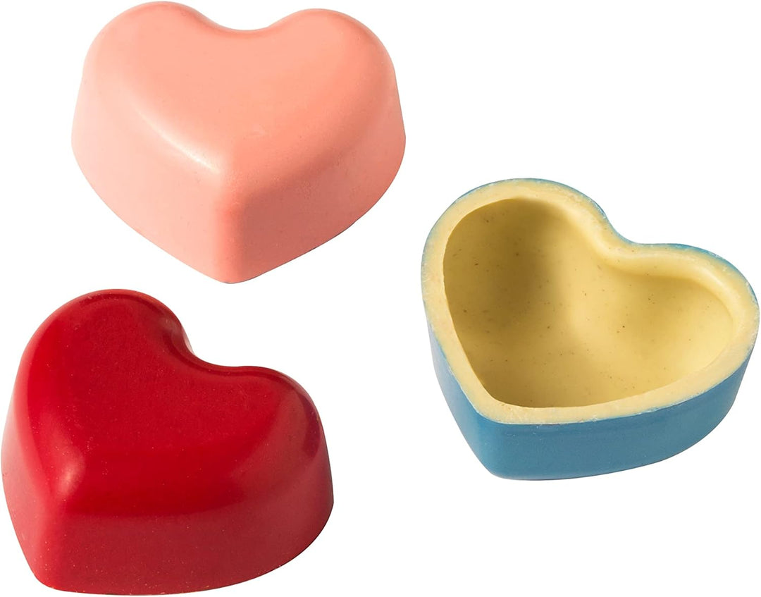 DECORA, 0050073 Herzförmige Schokoladenform aus Polycarbonat, 8 Kavitäten 50 x 20 mm, Ideal für glän