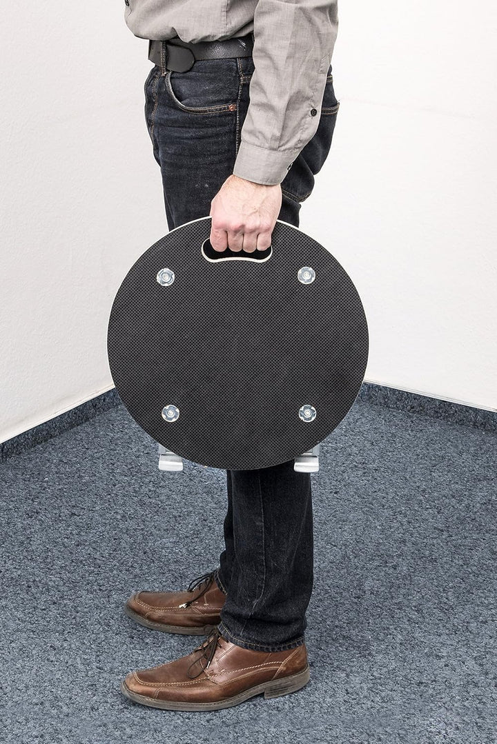 Metafranc Pflanzenroller Ø 380 mm - 200 kg Tragkraft - Siebdruckplatte - PA-Räder - Feststeller - Wa