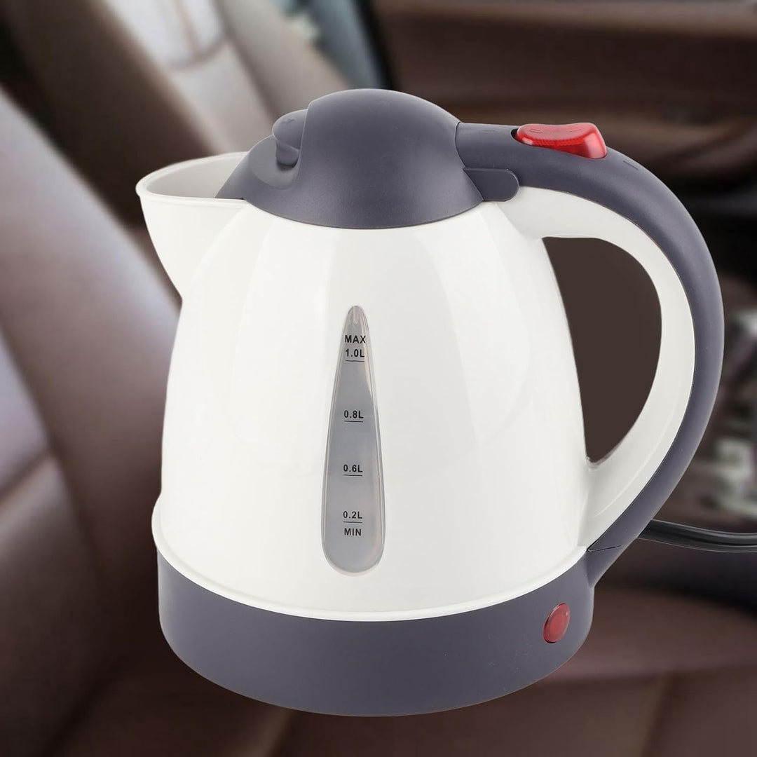 Wasserkocher 24V für LKW, 1000ml Wasserkocher Auto Tragbare Reisewasserkocher Schneller Warmwasserbe