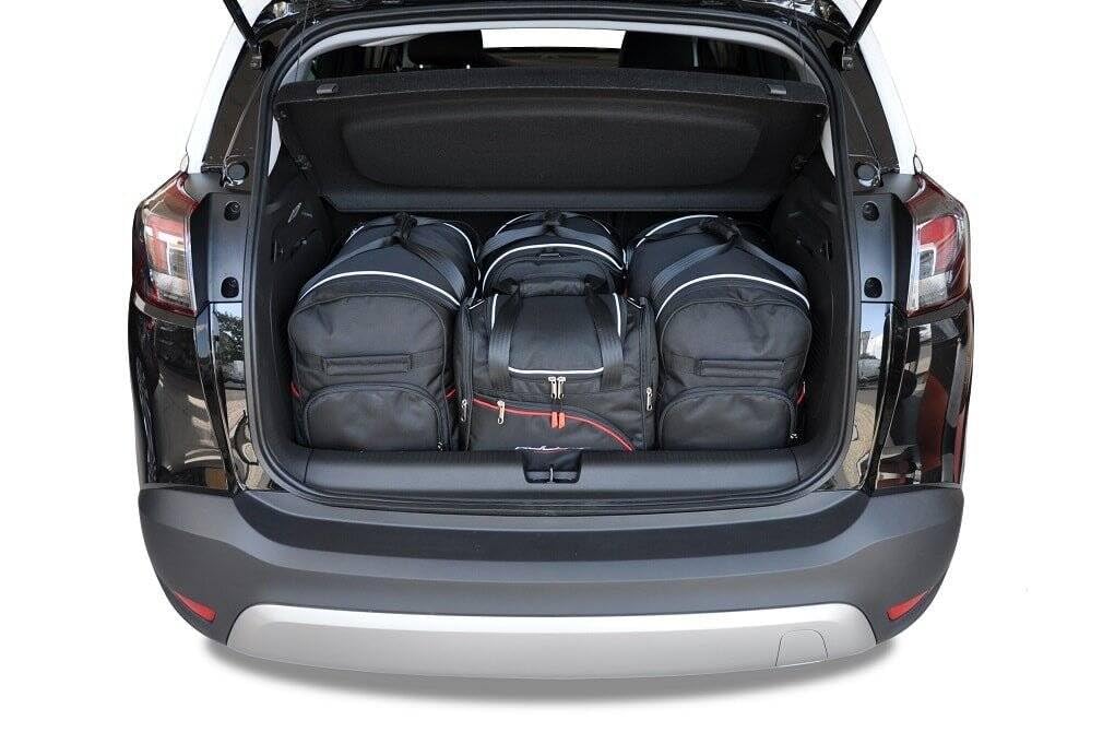 KJUST Dedizierte Kofferraumtaschen 4 STK kompatibel mit OPEL Crossland X I 2017+