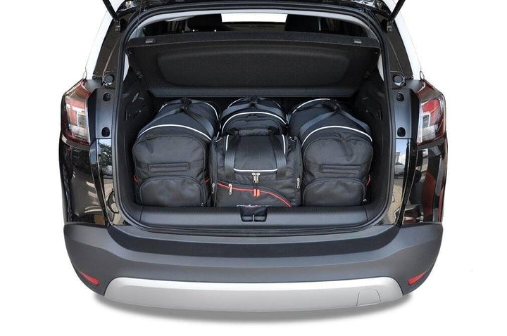 KJUST Dedizierte Kofferraumtaschen 4 STK kompatibel mit OPEL Crossland X I 2017+
