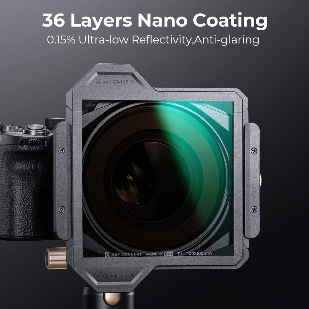 K&F Concept Nano X-PRO Rechteckfilter Square Filter (inkl.100 * 100 * 2mm PL-Filter mit Filterschutz