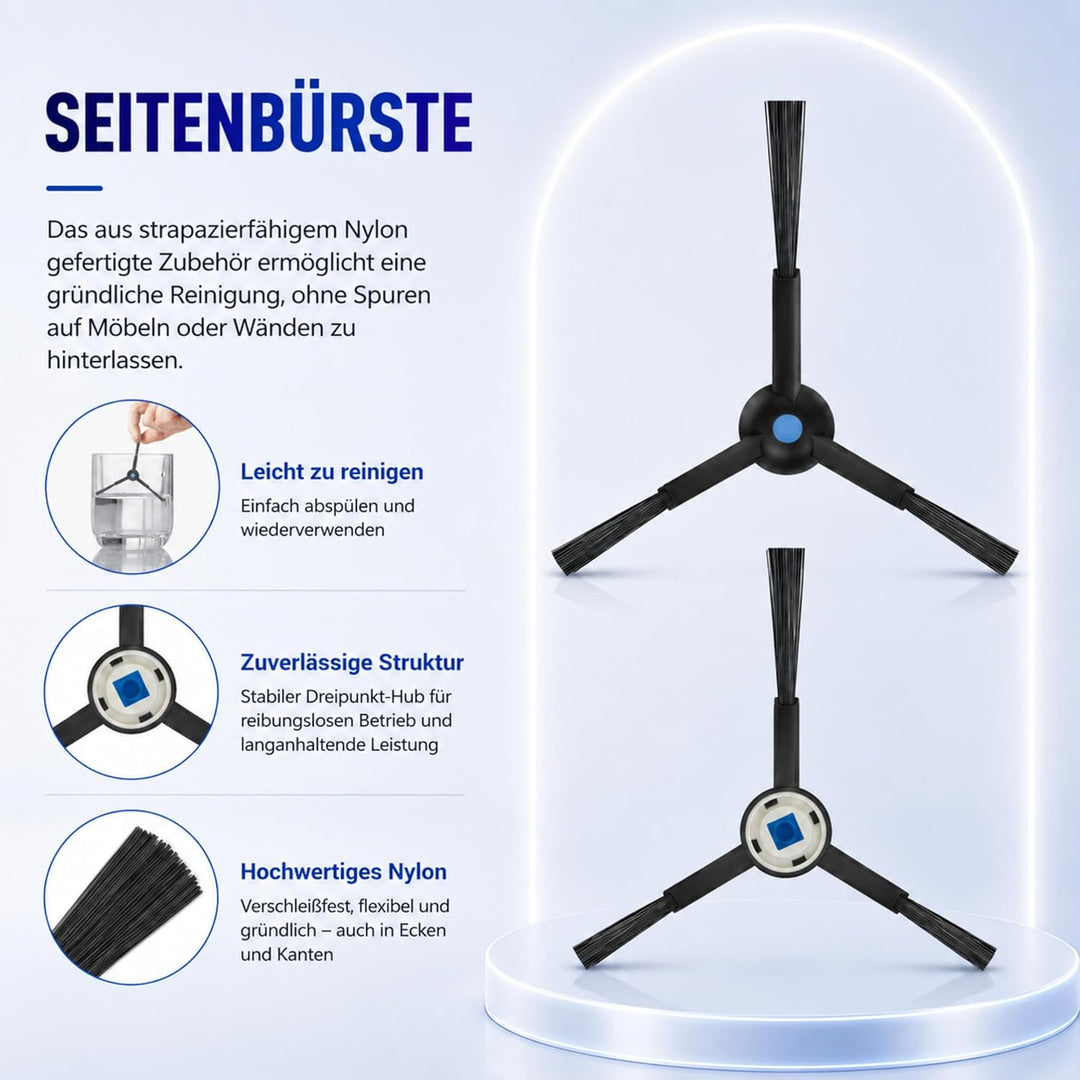 25 Stück Zubehörset für Ecovacs Deebot T50 Omni/T50 Pro Omni/T50 Pro Gen 2/T50 Omni Gen2 Saugroboter