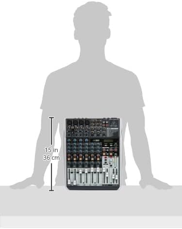 Behringer XENYX QX1204USB Premium 2/2-Bus-Mixer mit 12 Eingängen, XENYX-Mikrofonvorverstärkern und -