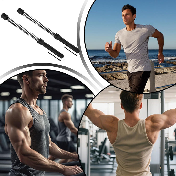 Generisch Fitnessseile | 2 Kurze Battle Ropes | Knötchenfreies Rutschfestes Tragbares Fitnessband Fü