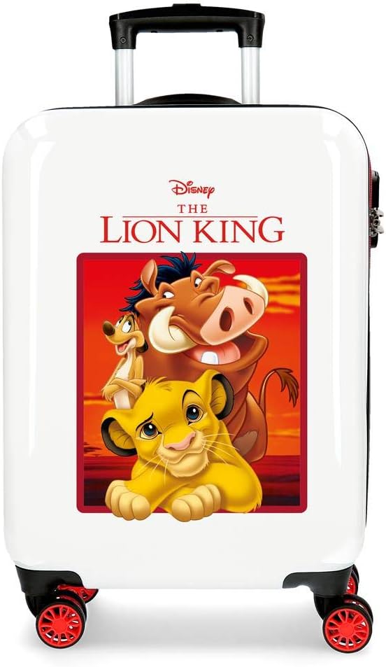 Disney The Lion King Kabinenkoffer Rot 37x55x20 cms Hartschalen ABS Kombinationsschloss 34L 2,6Kgs 4