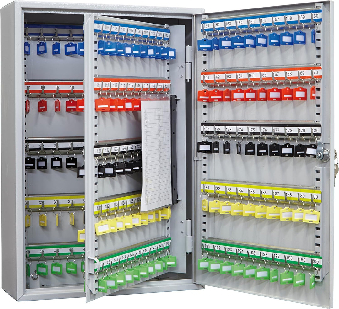 ARREGUI PL200 Schlüsselschrank | Schlüsselkasten aus Stahl mit 200 Haken, verstellbaren und nummerie