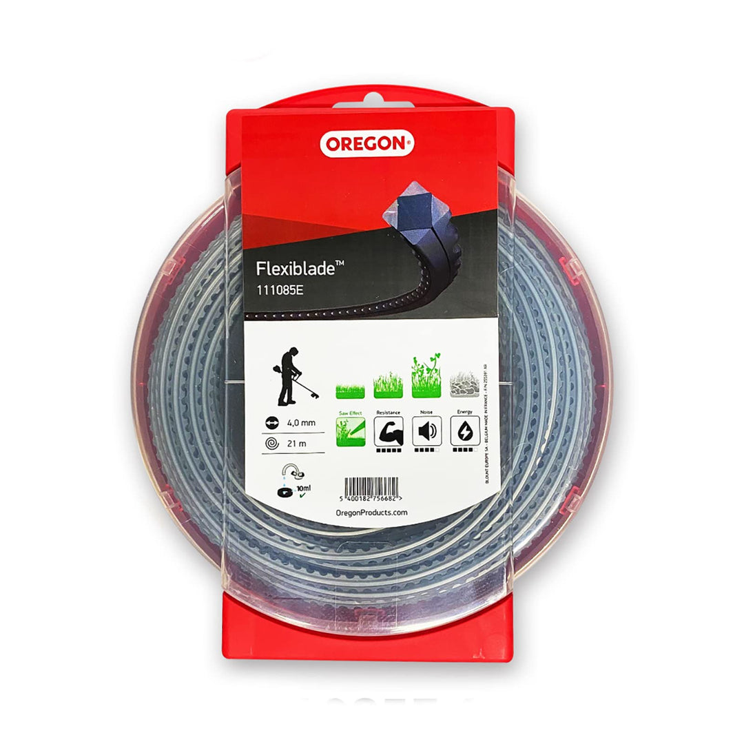 Oregon 111085E Gezahnter FlexiBlade-Mähfaden, 4,0 mm, 21 Meter 4,00MM X 21M, 4,00MM X 21M