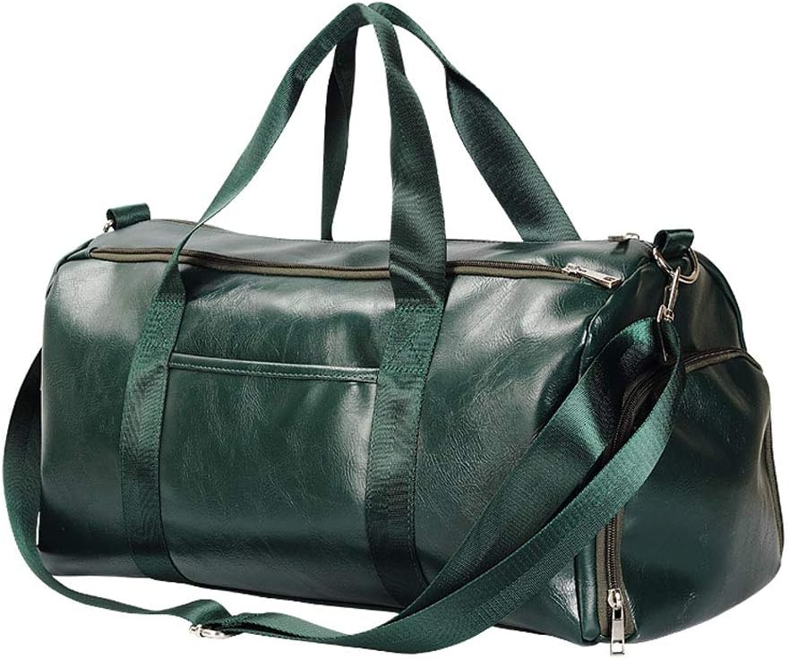 Vmokki Sporttasche mit Schuhfach Nassfach Reisetasche aus PU Leder Gross Wasserdicht Fitnesstasche W