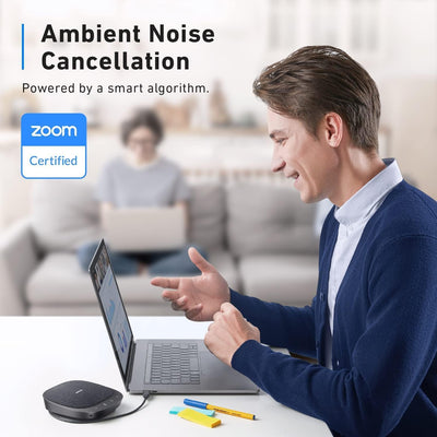 Anker PowerConf S330 USB Lautsprecher, Konferenzlautsprecher für Homeoffice, Smarter Stimmfilter, Pl