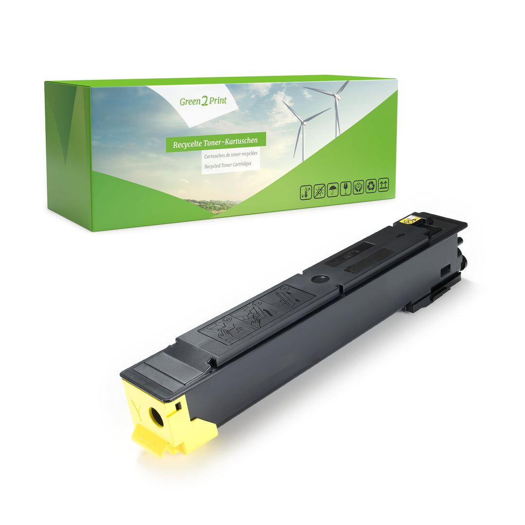 Green2Print Toner gelb 15000 Seiten ersetzt Kyocera TK-5215Y, 1T02R6ANL0 passend für Kyocera TASKalf