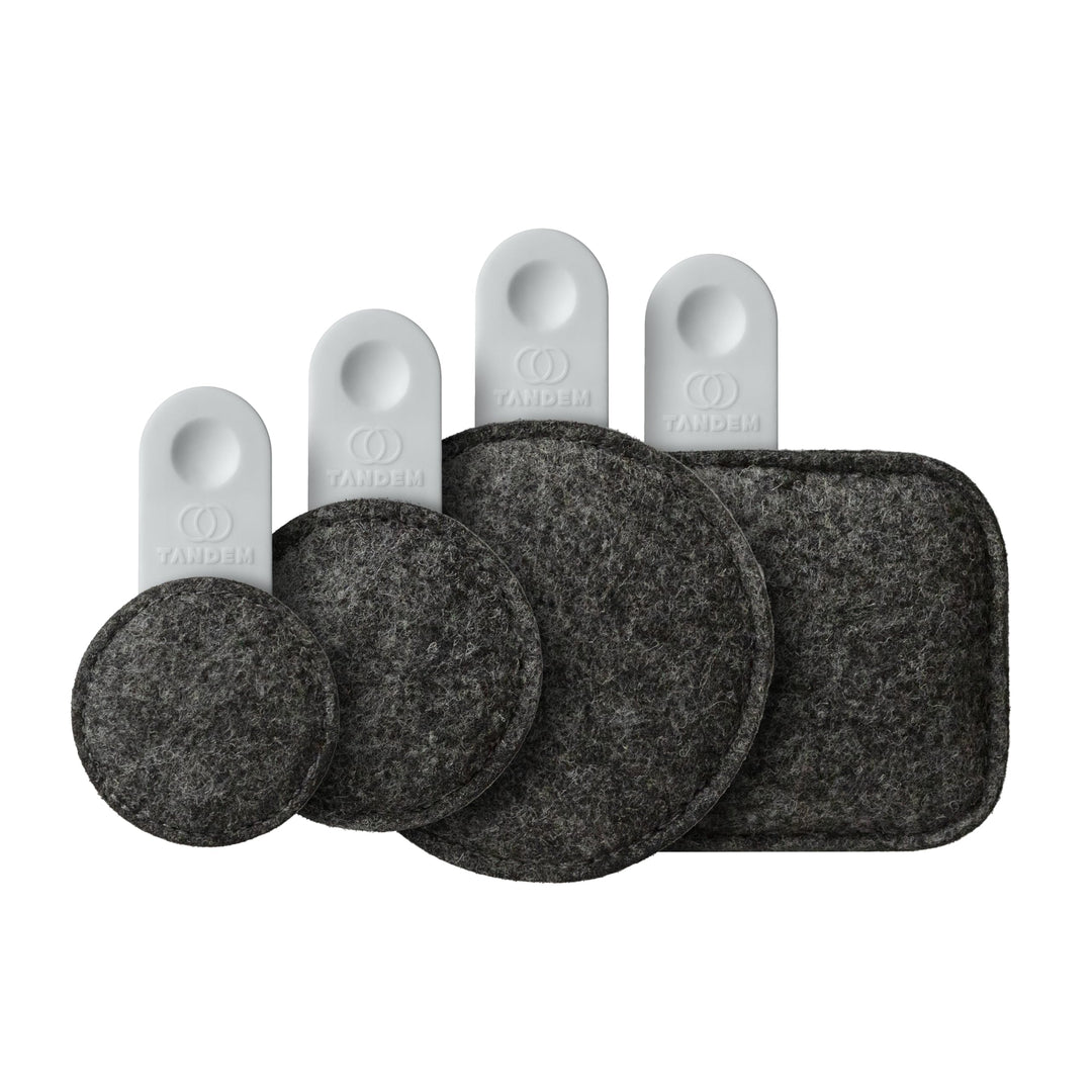 Tandem Drums Drops Schlagzeug-Set FX – Fog Grey, 4 Stück
